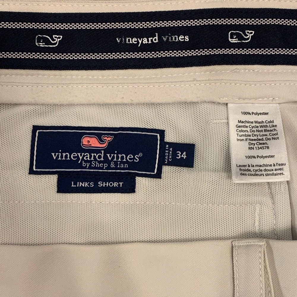 Vineyard Vines Men’s Links Short Stone size 34 9” inseam EUC - Picture 4 of 4